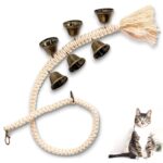 Timbre para perros Entrenador de perros Cuerda colgante Juguete divertido para gatos, estilo:, Braided Open Mouth Bell - Bronze