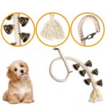 Timbre para perros Entrenador de perros Cuerda colgante Juguete divertido para gatos, estilo:, Braided Open Mouth Bell - Bronze - Imagen 2