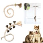 Timbre para perros Entrenador de perros Cuerda colgante Juguete divertido para gatos, estilo:, Braided Cross Bell - Silver - Imagen 4