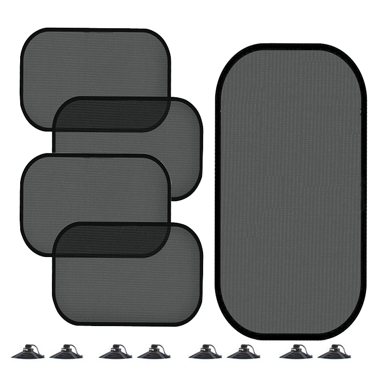 TBD0602350501A.jpg Parasol de malla para coche con ventosa no porosa, 5pcs/set - Imagen 1