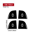 For Tesla Model 3 4pcs/ Set B-type Car Window Switch Stickers - Imagen 3