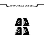 For Tesla Model 3/Y 4pcs /Set Car Window Switch Stickers - Imagen 2