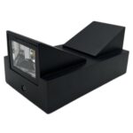 Luz de pared impermeable cuadrada al aire libre, Double K 6W