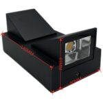 Luz de pared impermeable cuadrada al aire libre, Double K 6W - Imagen 3