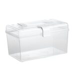 Caja de medicina portátil portátil Caja de almacenamiento de plástico para medicina casera, estilo:, High Small