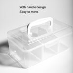 Caja de medicina portátil portátil Caja de almacenamiento de plástico para medicina casera, estilo:, Long Large - Imagen 4