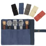 Bolsa de almacenamiento portátil para reloj y correa de lona de nailon, Azul, Negro, Gris, Naranja, Caqui - Imagen 2
