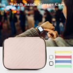 Bolsa de almacenamiento de accesorios de reloj de correa de reloj de terciopelo, Blue M - Imagen 7