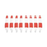 8 PCS 6030F Hélices de ala coloridas de bajo ruido de doble cara para DJI Mini 3 Pro, White Red