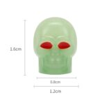 5 juegos de tapa de válvula luminosa para neumático de coche, tapa de núcleo de válvula de calavera para motocicleta, 1 Set Green - Imagen 3