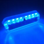 2 PCS LED Lámpara estroboscópica de advertencia de iluminación de vibración nocturna decorativa solar, Long Blue - Imagen 2