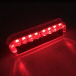 2 PCS LED Lámpara estroboscópica de advertencia de iluminación de vibración nocturna decorativa solar, Long Red - Imagen 2