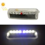 2 PCS LED Lámpara estroboscópica de advertencia de iluminación de vibración nocturna decorativa solar, Long White