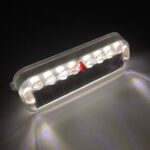 2 PCS LED Lámpara estroboscópica de advertencia de iluminación de vibración nocturna decorativa solar, Long White - Imagen 2