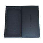 Caja de teléfono de color sólido de 10 piezas / Película templada / Caja de marco de soporte, All Black - Imagen 3