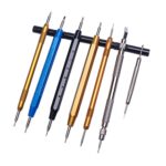 10 Uds. Herramienta de reparación de reloj de una sola cabeza herramienta de correa de reloj de reemplazo de lote de oreja, 5 PCS With Scale Silver - Imagen 4