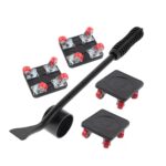 Herramienta de movimiento de objetos pesados de rueda universal 5 en 1, Black Square Aggravator
