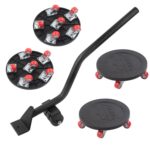 Herramienta de movimiento de objetos pesados de rueda universal 5 en 1, Black Round Aggravator
