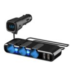SHUNWEI Cargador de encendedor de cigarrillos para automóvil 12 / 24V USB Convierte enchufe, estilo:, 3 Holes 2 USB Voltage