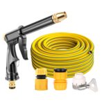 Aspersor de riego telescópico de manguera de lavado de autos de alta presión, estilo:, H2+3 Connector+20m Tube
