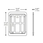 Puerta de ventana para mascotas de 34cm x 44cm, cueva para perros y gatos, puerta de celosía para mascotas antimosquitos, 34cmx 44cm Black - Imagen 3