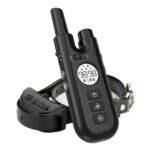 Collar de parada de ladridos automático de entrenador de perros con control remoto inteligente, Collar Black