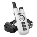 Collar de parada de ladridos automático de entrenador de perros con control remoto inteligente, Collar White
