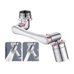 Faucet Robot Arm Extensor universal Aireador de elevación de 1080 grados, All Copper Double Outlet