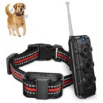 Entrenador de perros electrónico Control remoto recargable para mascotas Tapón de ladridos, 1 Drag 1 Red