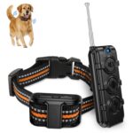 Entrenador de perros electrónico Control remoto recargable para mascotas Tapón de ladridos, 1 Drag 1 Orange