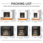 Sunnylife - Bolsa de almacenamiento para batería a prueba de explosiones para DJI Mini 3 Pro, tamaño:, Can Hold 2 Batteries - Imagen 3
