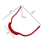 4 herramientas de afeitado con regla para peinar barba., Beard Styling Ruler (Red) - Imagen 3