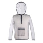 Chaqueta transpirable a prueba de insectos Jungle Expedition con capucha Tela de gasa de malla antimordedura, L