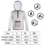Chaqueta transpirable a prueba de insectos Jungle Expedition con capucha Tela de gasa de malla antimordedura, XL - Imagen 4