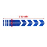 10 pegatinas reflectantes de rayas para coche, pegatinas de flecha para guardabarros de motocicleta, 10 PCS range - Imagen 3