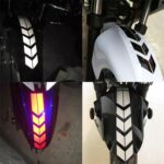 10 pegatinas reflectantes de rayas para coche, pegatinas de flecha para guardabarros de motocicleta, 10 PCS range - Imagen 5