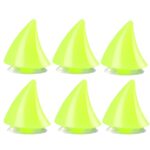 6 piezas de casco de motocicleta Devil Sucker Decoración, estilo:, Small Horns (Fluorescent Green)