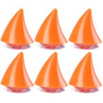6 piezas de casco de motocicleta Devil Sucker Decoración, estilo:, Small Horns (Orange)