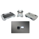 2 juegos de enchufe de polvo del puerto de carga del control remoto del cuerpo del dron para DJI Mini 3 Pro, Transparent, Black, Transparent+Black - Imagen 2