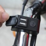 Cargador de teléfono móvil dual USB para motocicleta 5V 3A Carga rápida, 5V 3A Black