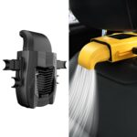 Ventilador USB multifuncional para respaldo de asiento de automóvil F415, Negro, Amarillo