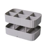2 PCS Cocina Cuchara Cuchillo Rack Drenaje Palillos Jaula Caja de almacenamiento multifuncional, 2 PCS Grey - Imagen 2