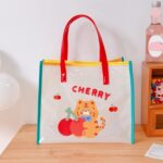 Bolsa de gelatina de verano para niña, bolsa de hombro transparente de dibujos animados, bolsa de playa impermeable, 1 Cherry Tiger