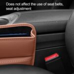 Caja de costura para asiento de automóvil Bolsa de almacenamiento con ranura de control central, Central Control Slot Beige - Imagen 4