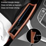 Caja de costura para asiento de automóvil Bolsa de almacenamiento con ranura de control central, Central Control Slot Beige - Imagen 5