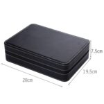 Caja de reloj con cremallera de 10 bits, caja de exhibición de almacenamiento, bolsa con cremallera de PU, caja de reloj, 10 Bit - Imagen 3