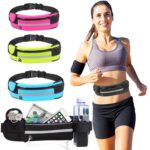 Riñonera portátil a prueba de sudor de gran capacidad para deportes al aire libre de 3 uds., 3PCS Black - Imagen 7