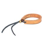 Pulsera de joyería de pareja de anillo de la vida de cuero curtido vegetal Vintage para hombre, Primary Color, Marrón