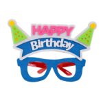2 piezas de gafas divertidas para fiesta de cumpleaños, decoración de dibujos animados, accesorios para fotos, forma:, Blue Letters