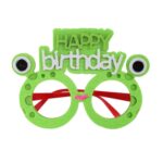 2 piezas de gafas divertidas para fiesta de cumpleaños, decoración de dibujos animados, accesorios para fotos, forma:, Frog